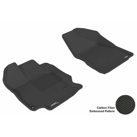 3D Maxpider TOYOTA VENZA 2009-2011 KAGU BLACK R1 HOOK Floor Mat L1TY07811509